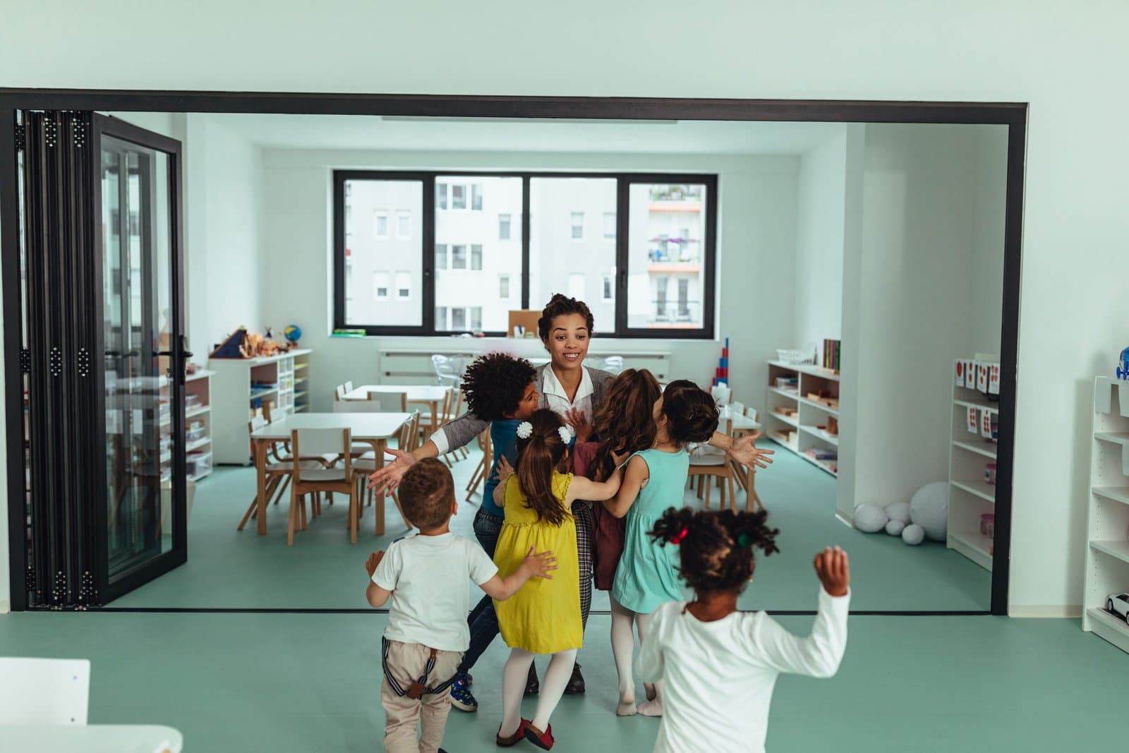 Children dancing and having fun